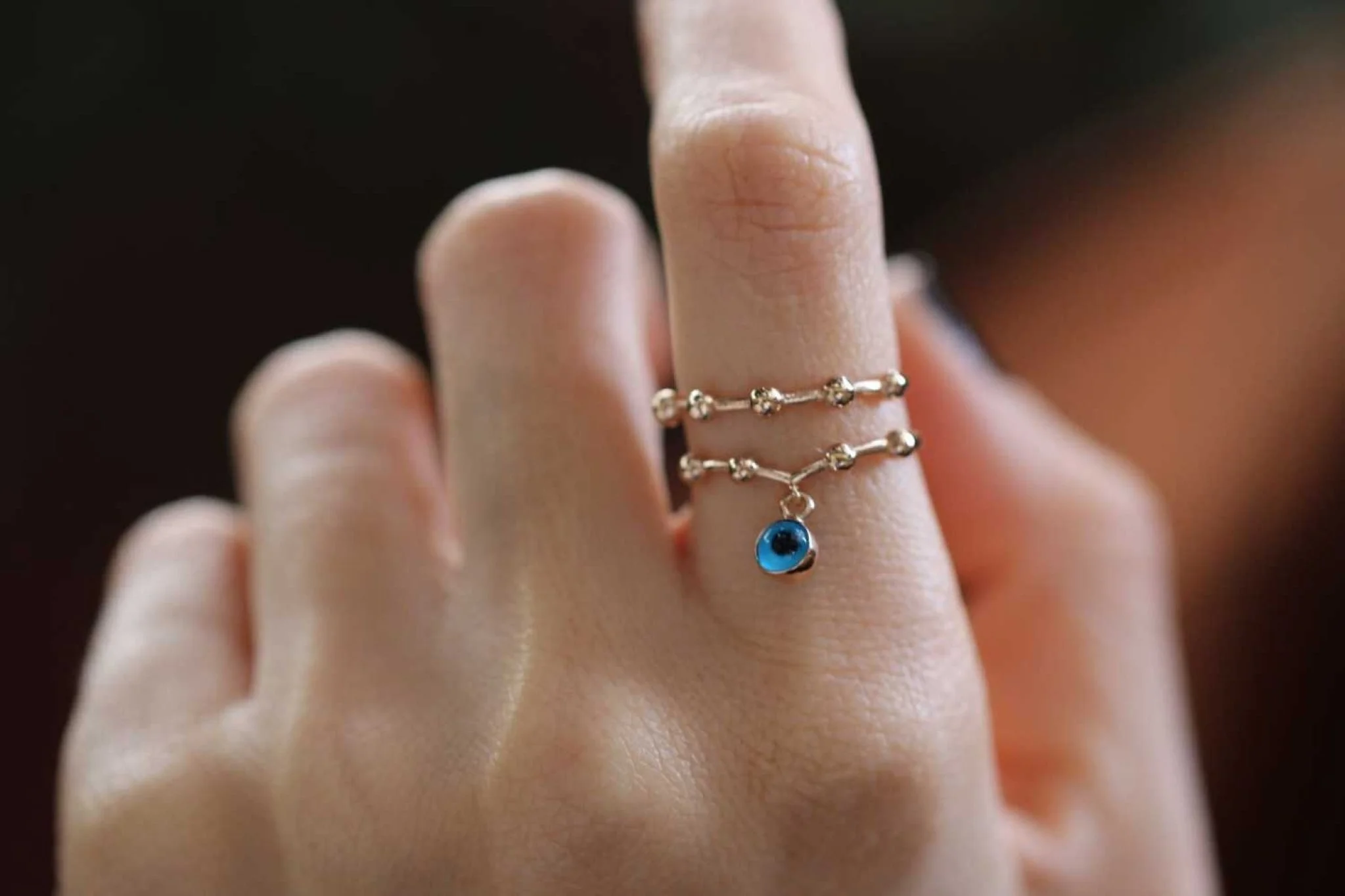 Sıra Top Top Göz Yüzük - 1