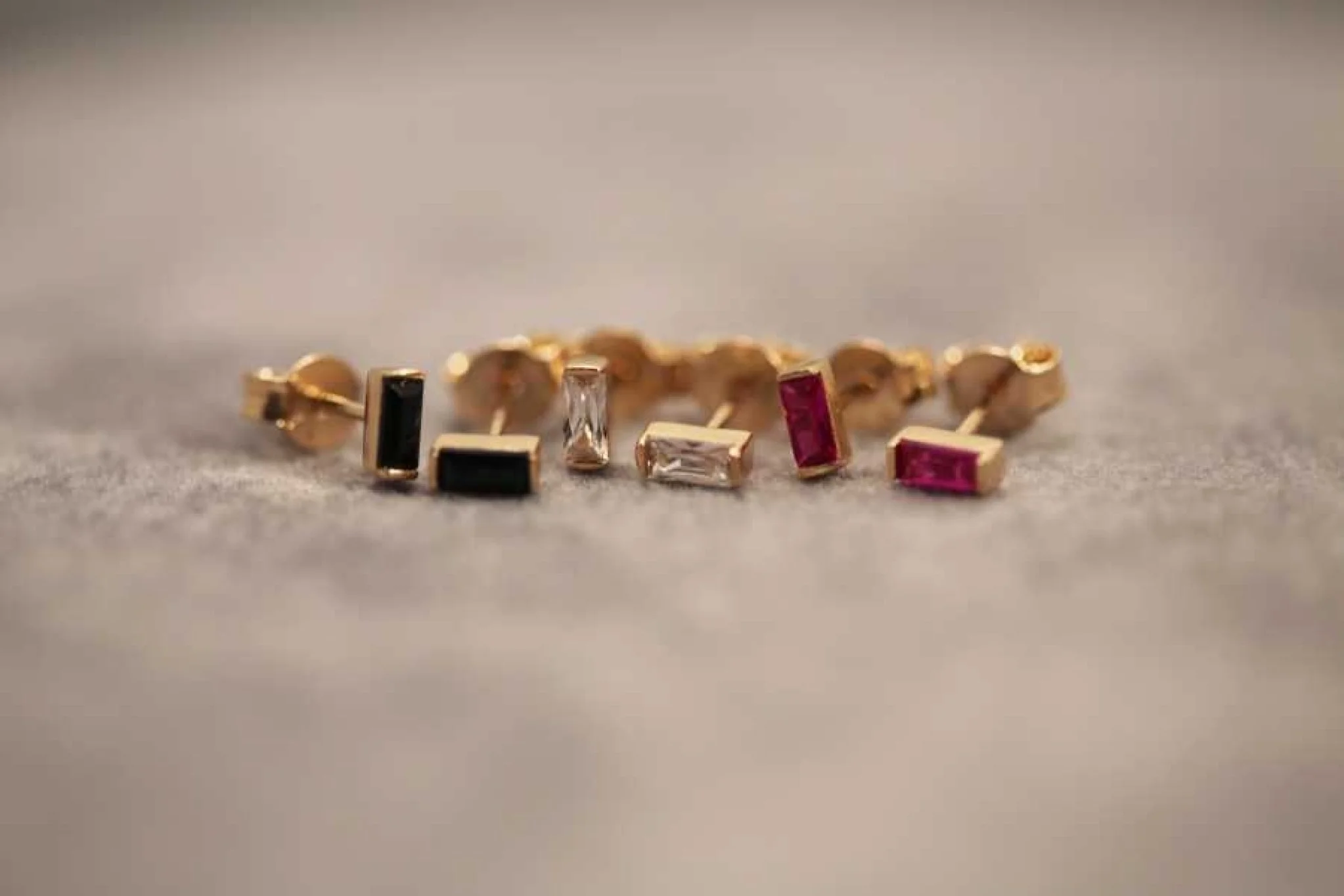 Swarovski Taşlı Baget Küpe - 3