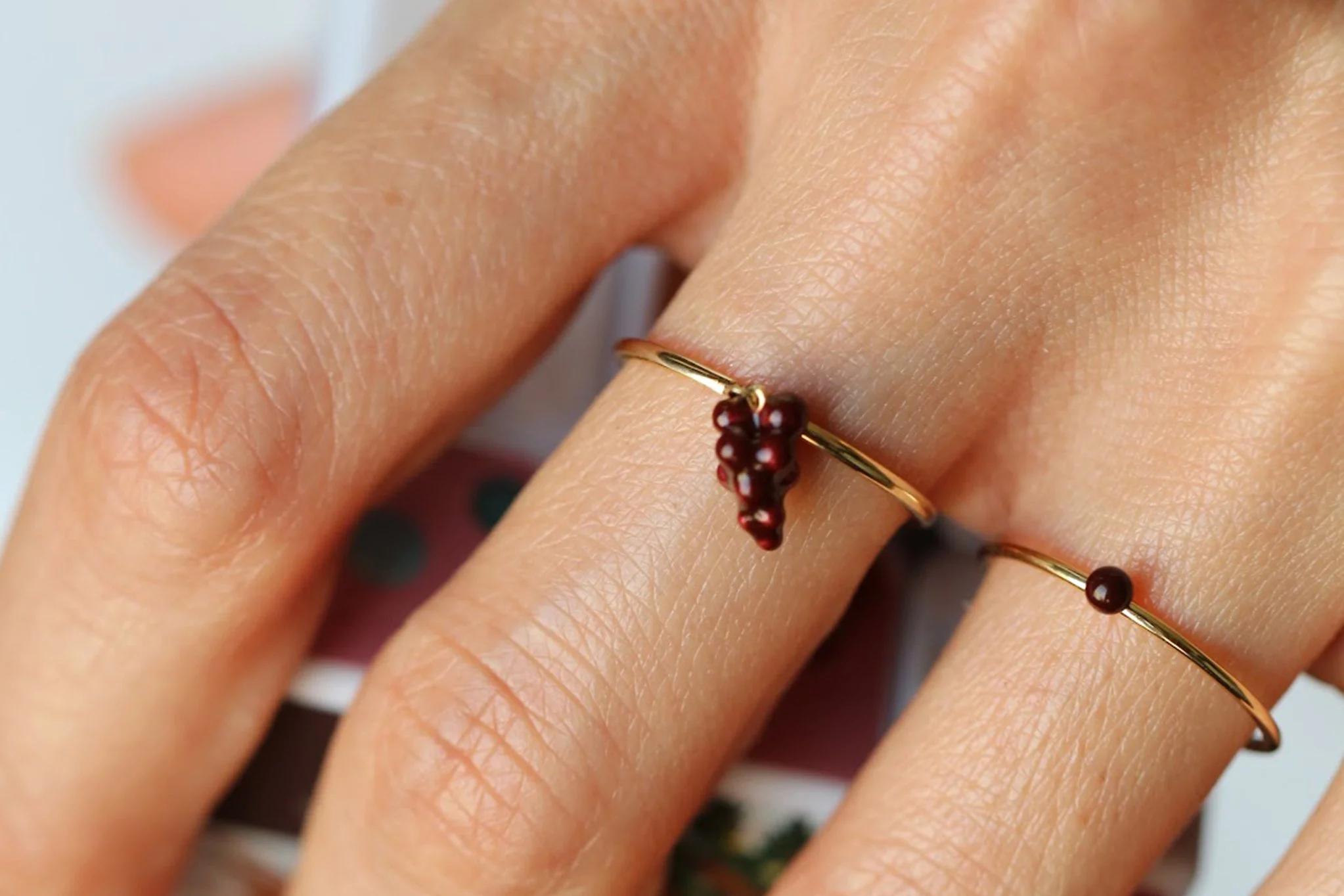 Swinging Grape Ring - 2