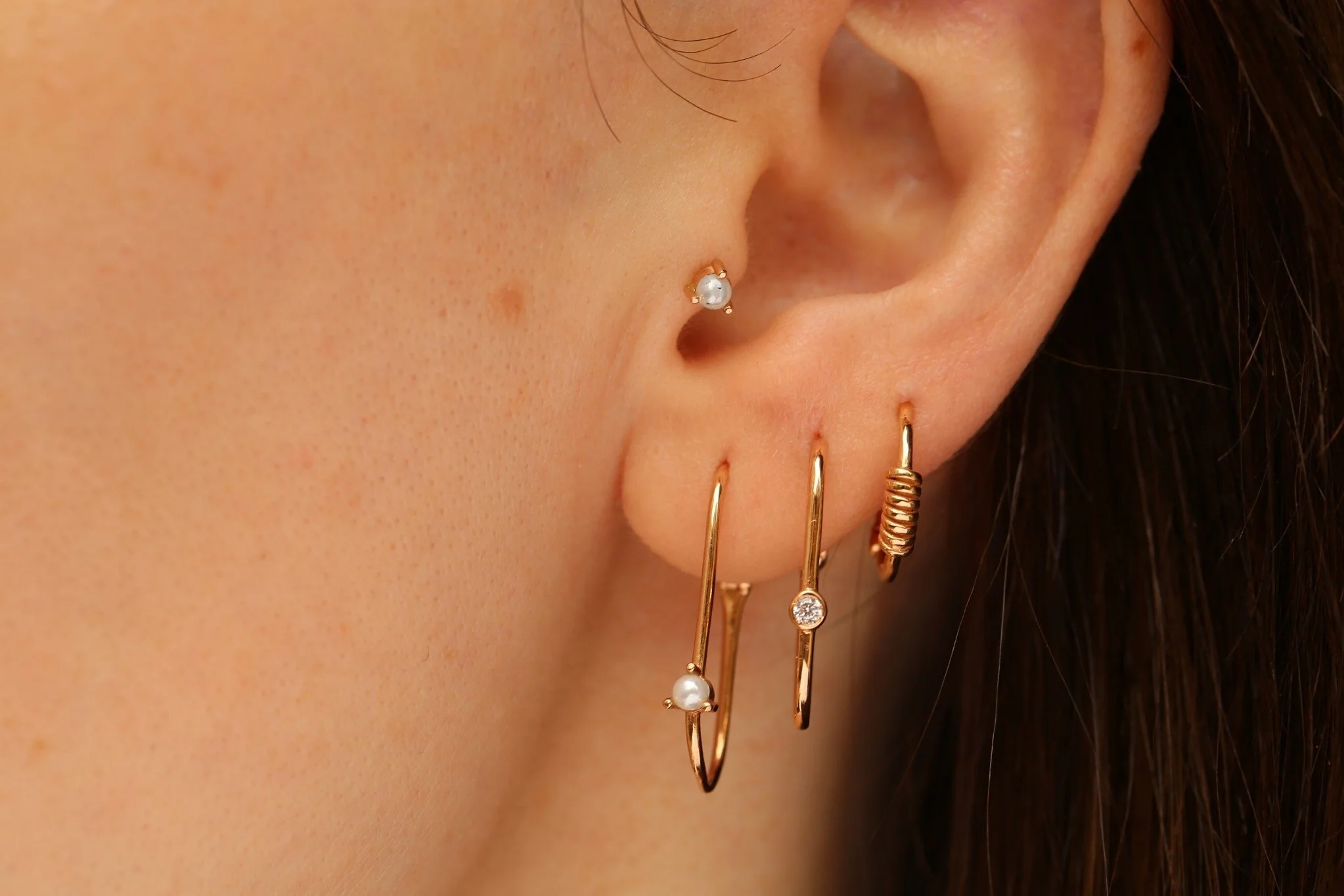 Tek İnci Tragus - 1