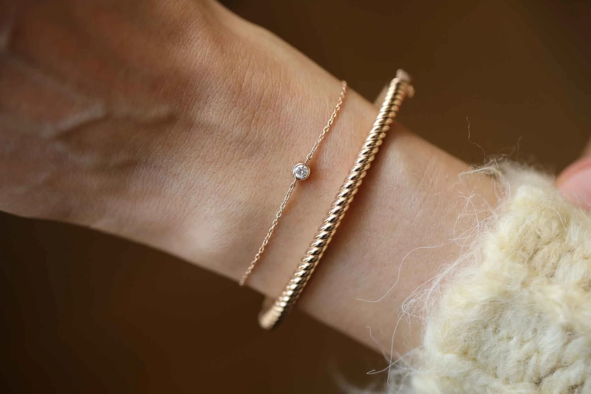 Tek Taş Bilezik - 1