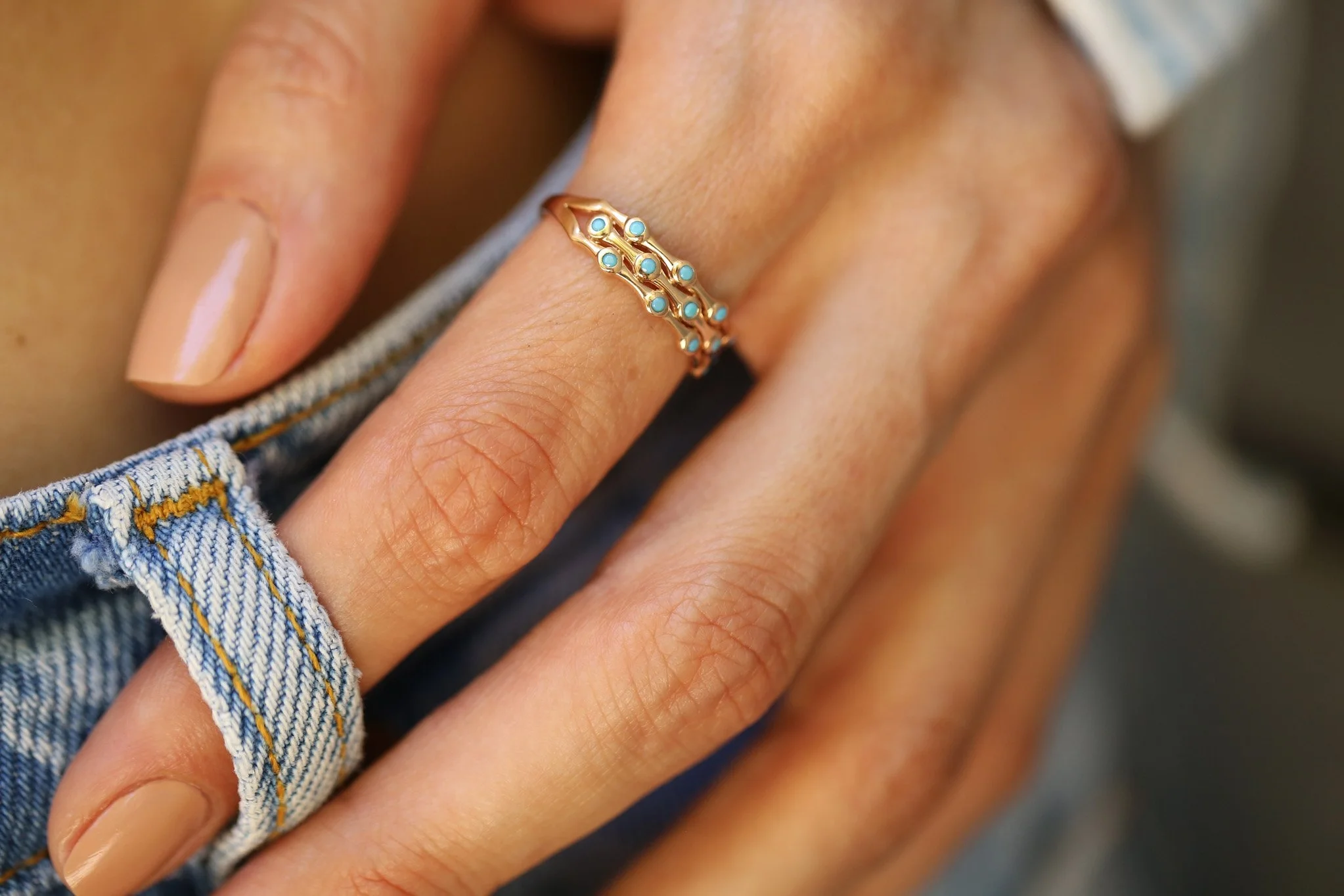 Triple Firuze Yüzük - 1