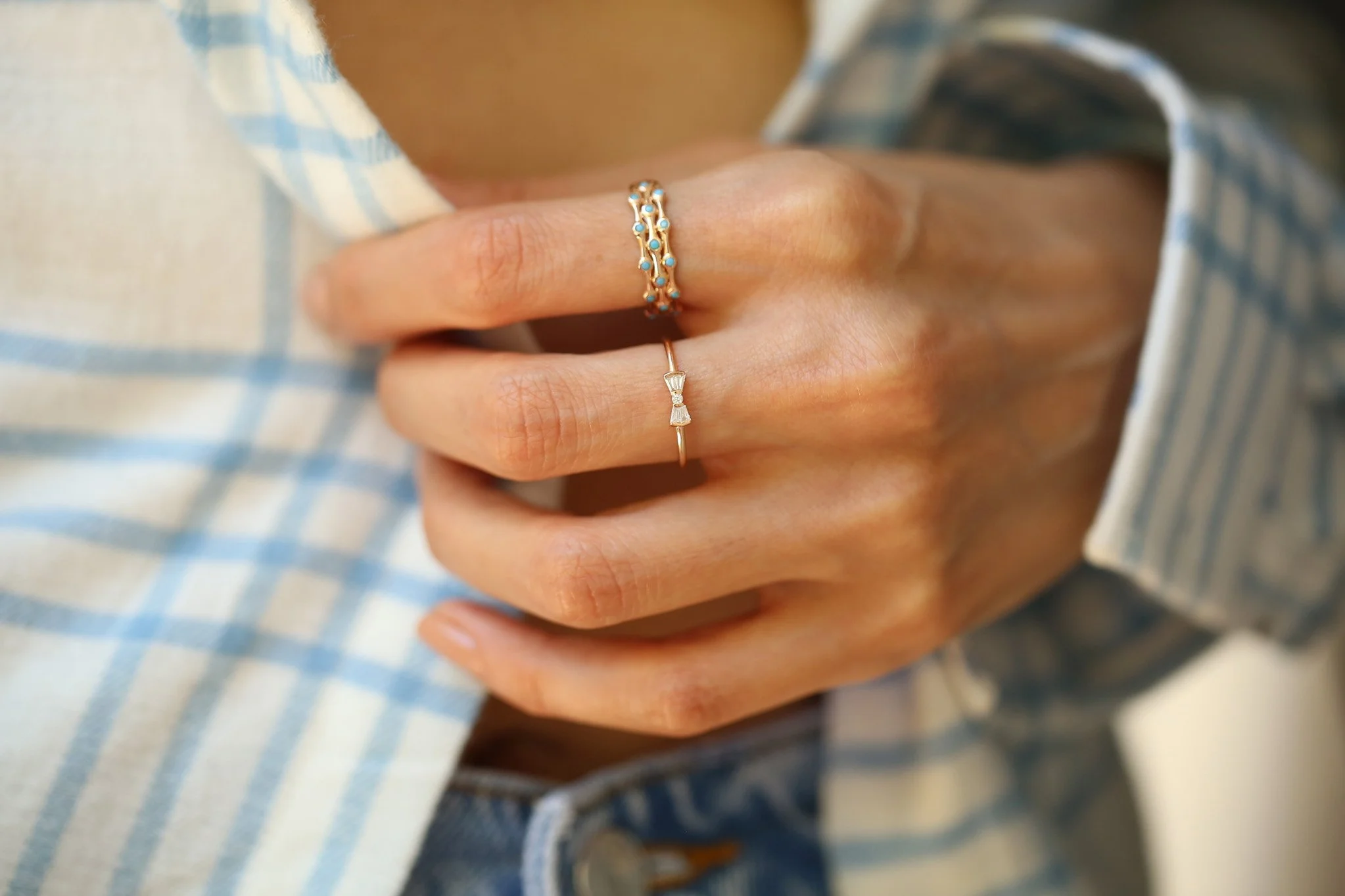 Triple Firuze Yüzük - 4