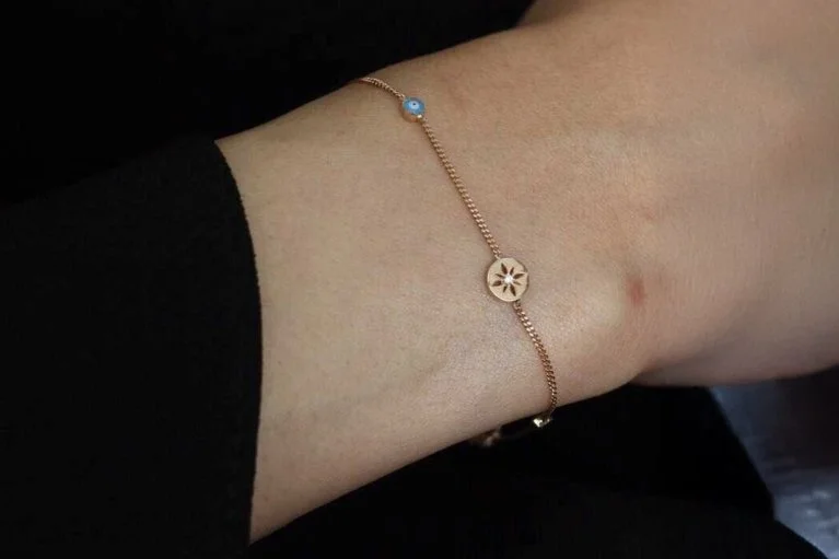 Detay Mine Gözlü Yıldız Bilezik (1)