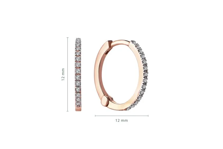 Halka Pırlanta Küpe (2)