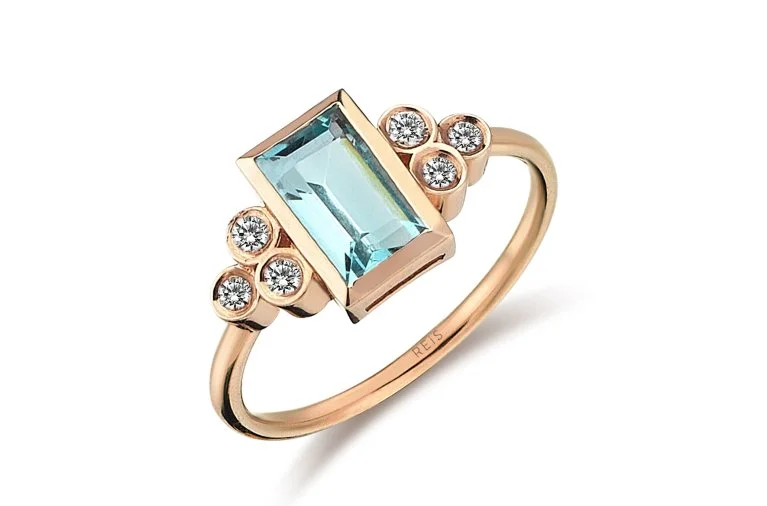 Pırlanta ve Aquamarine Birleşimi (2)