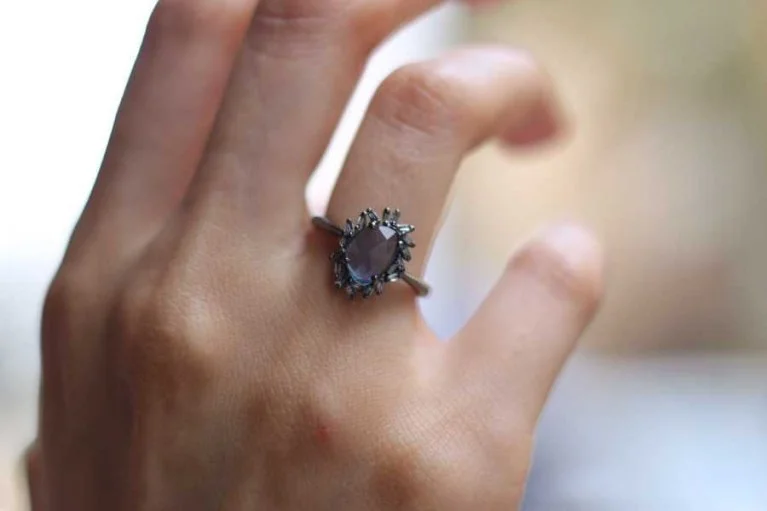 Safir ve Karışık Baget Yüzük (2)